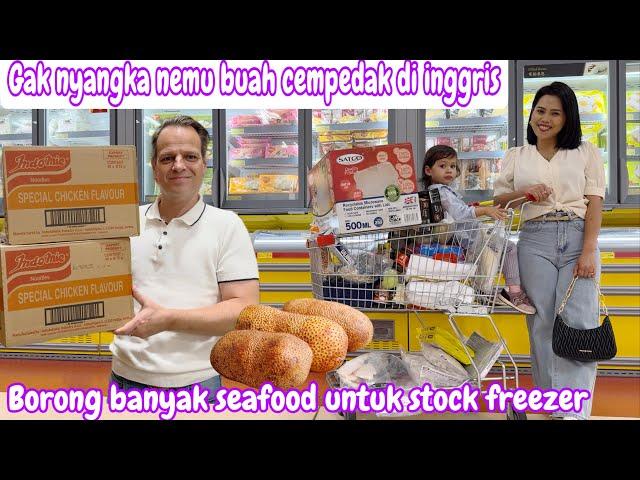 GAK NYANGKA NEMU BUAH CEMPEDAK DI INGGRIS || BORONG BANYAK SEAFOOD UNTUK STOCK FREEZER