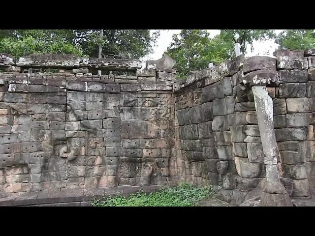 Psychedelic Elephant Terrace In Angkor Thom