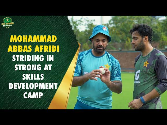Pace practice on point  Mohammad Abbas Afridi striding in strong at Skills Development Camp MA2A