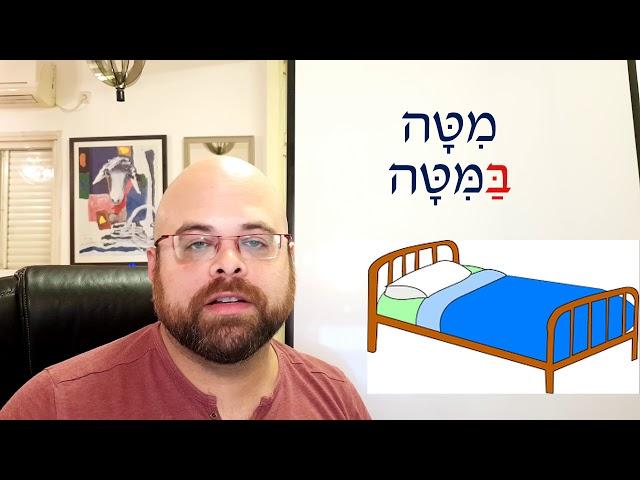 Learn Hebrew: Lesson 5 - Where are you? In... The... -הַ-  בְּ-  בַּ