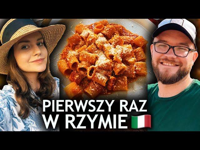 Nasz pierwszy raz w Rzymie! RZYM: RESTAURACJE i LOKALNE JEDZENIE (pizza i makarony) | GASTRO VLOG