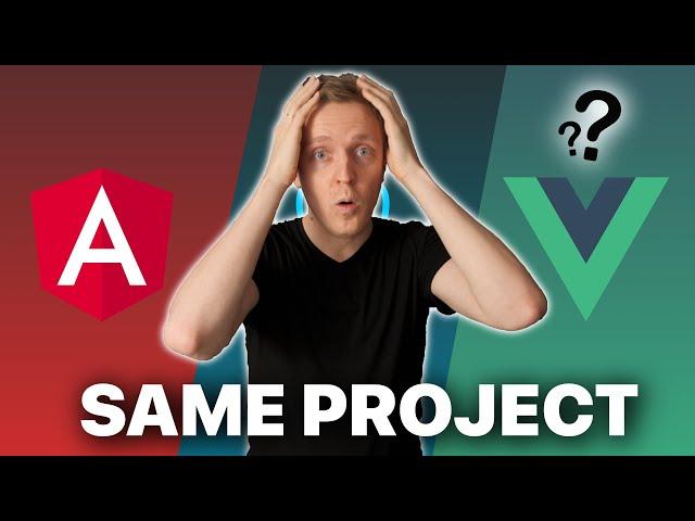 Angular vs React vs Vue. I Built Project in All Frontend Frameworks - Which One Is Better?