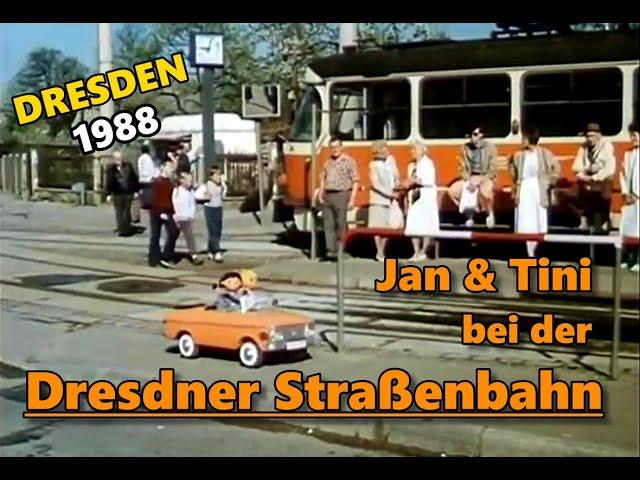 Straßenbahn Dresden - Jan & Tini bei der Dresdner Straßenbahn