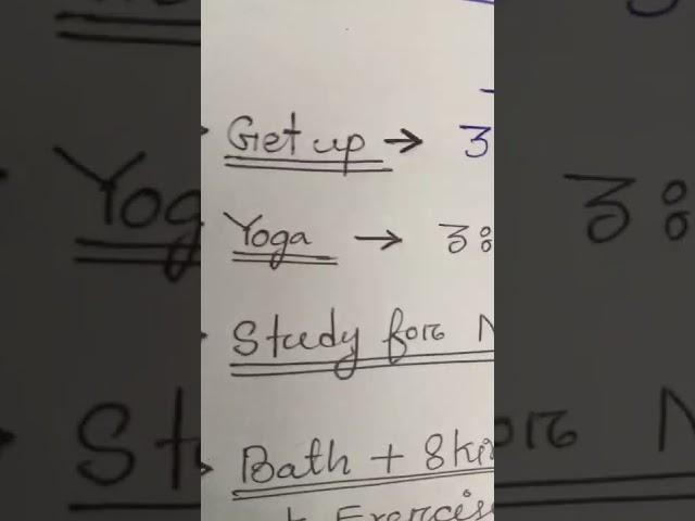 STUDY  ROUTINE FOR CSIRNET JUNE 2022-  #csirnet #motivation #goals#studywithme