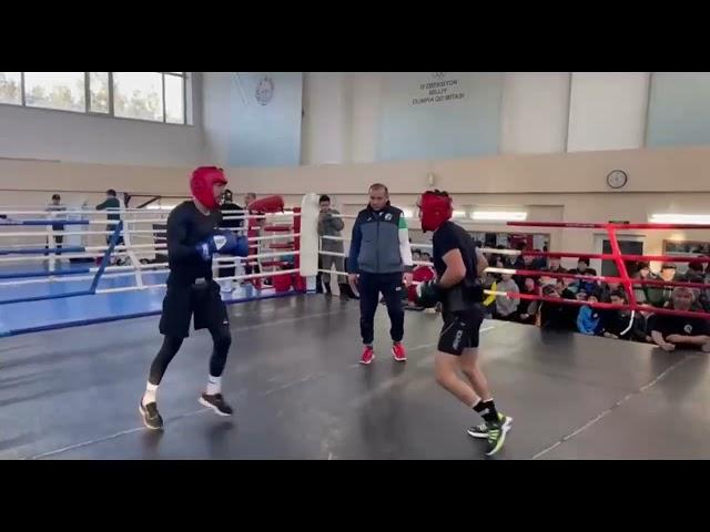 Mirazizbek Mirzakhalilov vs Abdumalik Khalakov 57 kg technical sparring