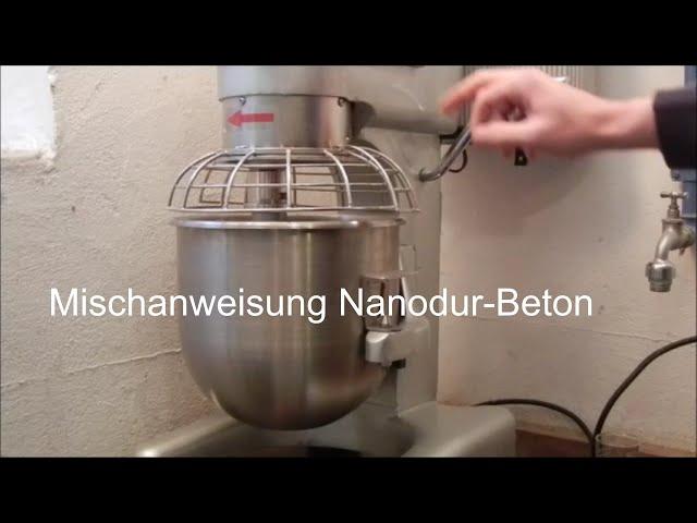 Mischanweisung Nanodur-Beton (Deutsch)