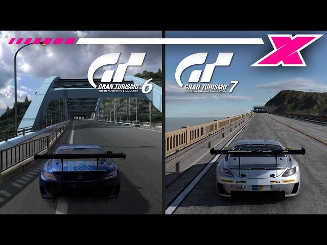 Gran Turismo 7 - Grand Valley, Old vs New Graphics Comparison