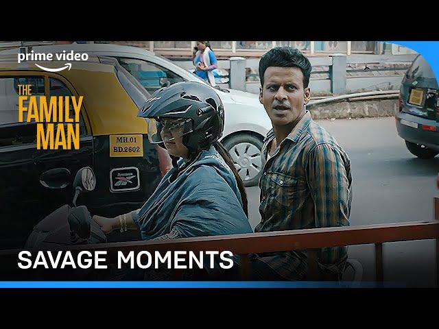 The Family Man - Savage Moments | Srikant Tiwari | Prime Video India