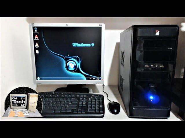 Windows 7 64bit Startup in the Year 2024 with PC GIGABYTE Intel Core i3 550 - Short Video