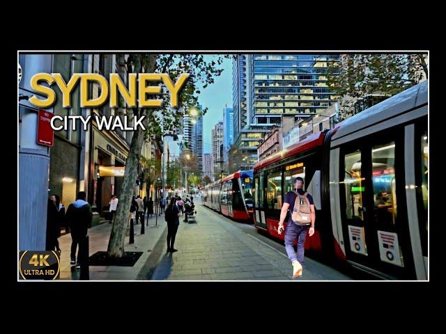 Sydney Australia Virtual Walking Tour - City Central | 4K HDR