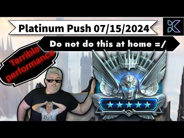 RAID: Shadow Legends - Platinum Push 07/15/2024 - Do not do this at home [BAD PERFORMANCE]