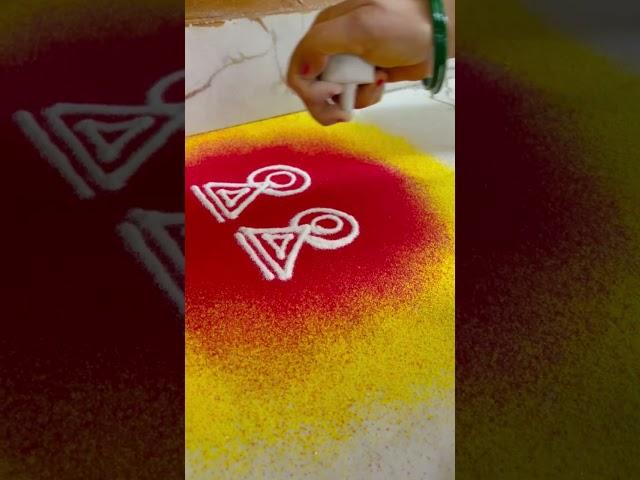 Simple rangoli designs 🪔 #evening #vibes #easy #rangoli #art #artist #short #shorts #shortfeed