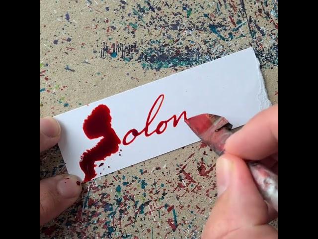 Splatter Calligraphy Name Request no.437