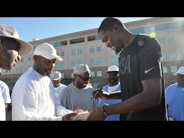 Warriors Visit San Quentin State Prison