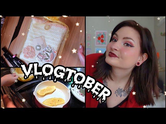 makin' bacon pancakes & packing etsy orders  | vlogtober 2024 |