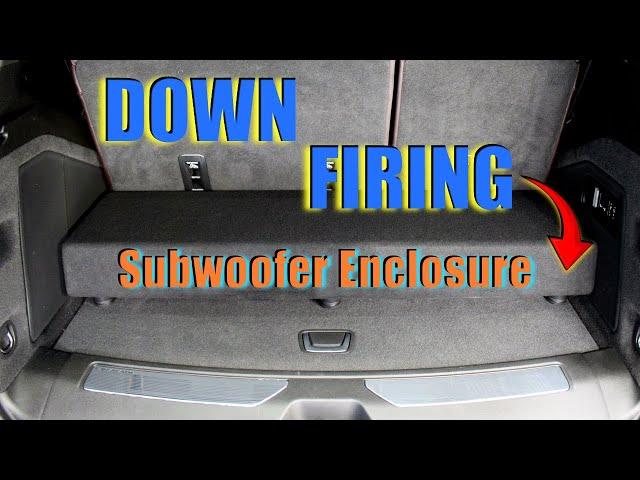 Removable down firing subwoofer enclosure #customsound #caraudio #carcustom #carsound