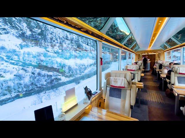 $800 First Class on Switzerland's Most Luxury Train! | The Glacier Express Excellence Class