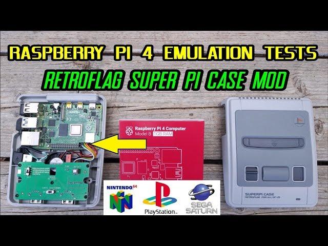 Raspberry Pi 4 Lakka & Kodi emulation tests Sega Saturn, N64, PS1 + Retroflag SuperPi Case Mod