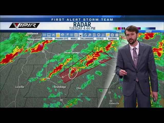 Tornado warnings with the WDHN First Alert Storm Team