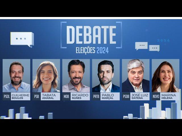 Debate do SBT com candidatos à Prefeitura de São Paulo #DebateSBT