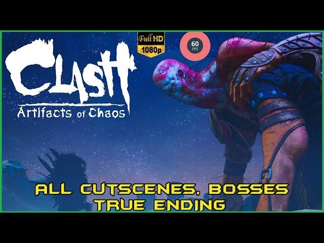 Clash: Artifacts of Chaos - ALL CUTSCENES/BOSSES - TRUE ENDING