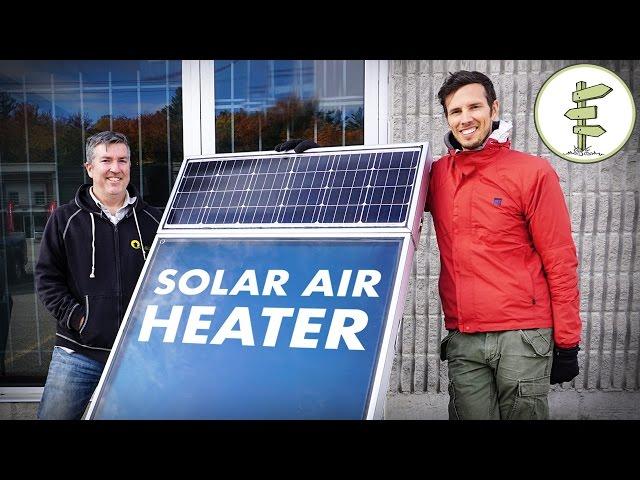 Awesome Solar Air Heater for Off Grid Living, Tiny Houses, RVs and more..