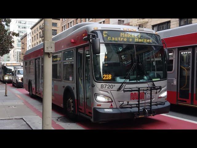 SF Muni 2013 New Flyer XDE40 #8720 on Route F Market & Wharves