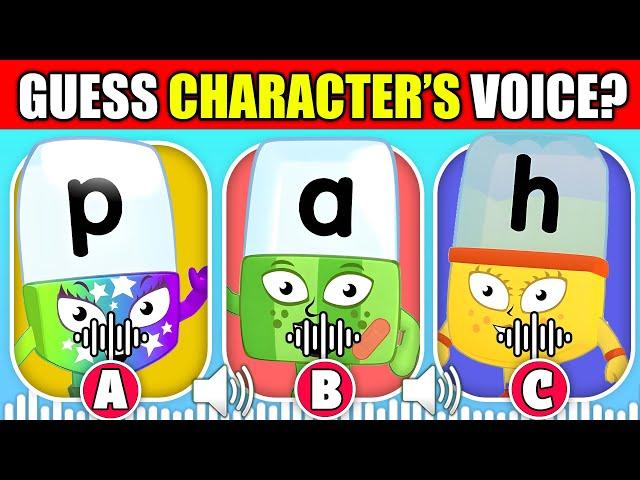  Guess The Alphablocks  Characters By Their Voice?! | The Alphabet | A,B,C