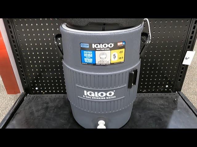 IGLOO 5 GALLON PORTABLE SPORTS COOLER WATER BEVERAGE DISPENSER CLOSER LOOK IGLOO COOLERS REVIEWS