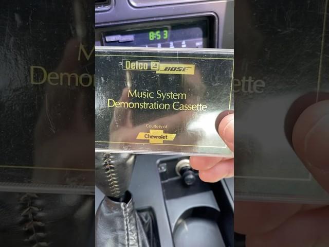 1986 Corvette Demo Cassette Tape  - C4