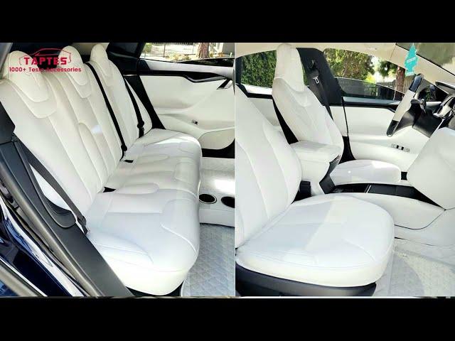 TAPTES Custom Seat Covers for Tesla Model S 3 X Y, Pictures Shared by Tesla Owners