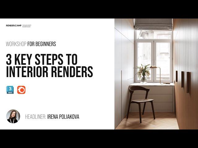 3 Steps to a Stunning Realistic Interior Render | 3Ds Max + Corona Tutorial for Beginners