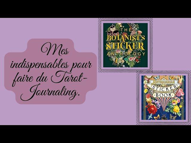 Mes indispensables pour faire du Tarot-Journaling, du Bullet-tarot, du Witchcraft-journal....️