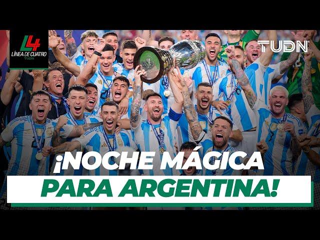 ¡Final dramática para Lionel Messi! ¡Argentina levantó la Copa América! | Resumen Línea de 4