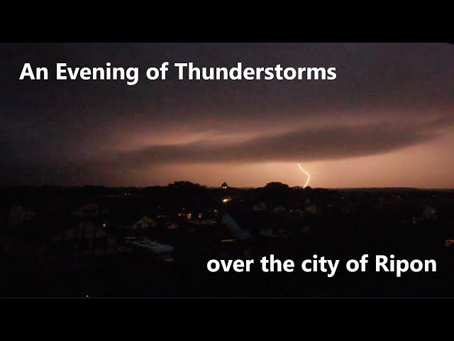 An Evening of Thunder & Lightning over Ripon, North Yorkshire