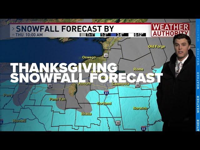 Thanksgiving snow: How much will you see in central New York?