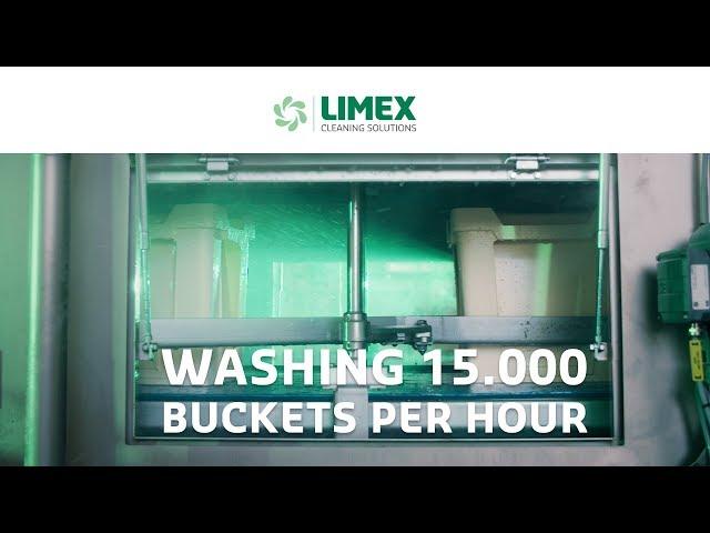 The fully automated flower bucket washer at Flora Holland - Limex