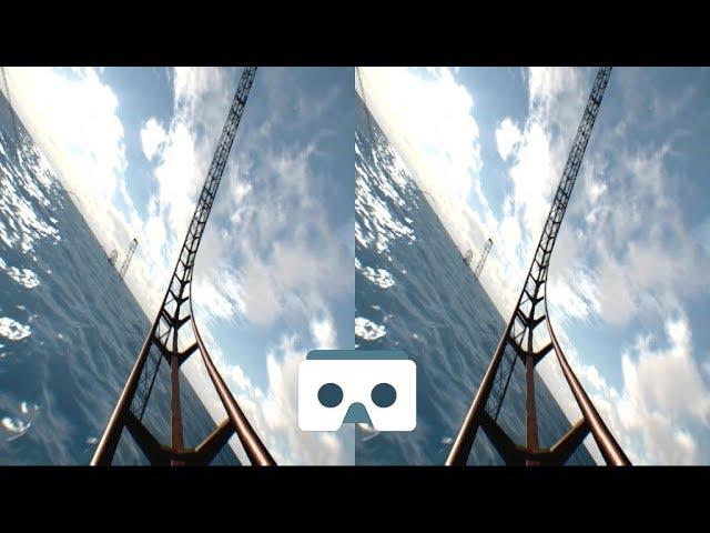 Fast VR Roller Coaster: 3D Video for VR Box, Samsung Gear VR & Google Cardboard