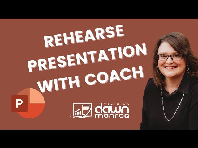 Microsoft PowerPoint | Rehearse with Presenter Coach