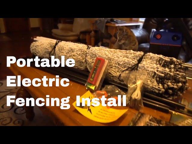 How To Install Portable Electric Chicken Fencing IN THE SNOW!