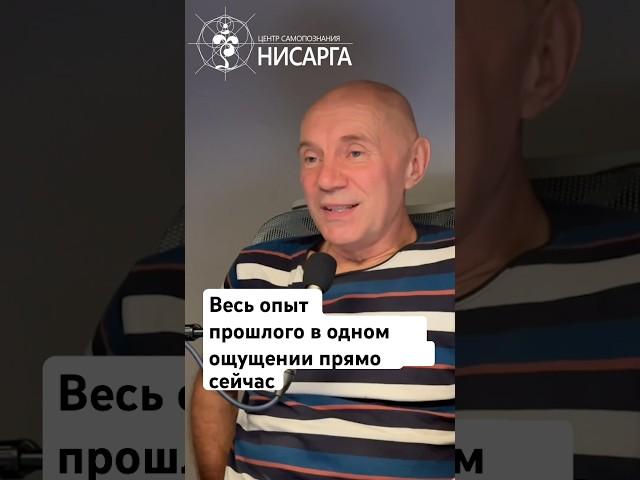 Весь опыт прошлого в одном ощущении прямо сейчас. #нисарга #юрийменячихин