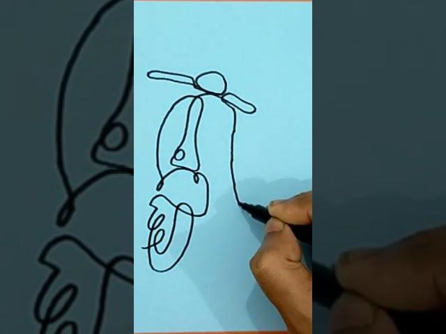 Nonstop Line drawing idea./ #shorts #foryou #how_to_draw #shortvideo #subscribe #drawingvideo