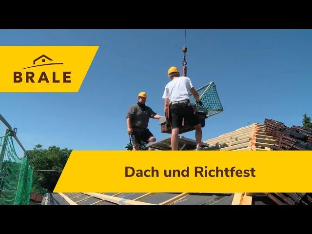 Wie entsteht ein Massivhaus? | Baudoku | So baut die BRALE: Teil 3: Dach und Richtfest