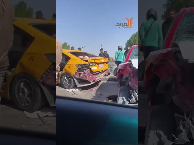 حـ.ـادث على طريق حي بغداد في البصرة  #المربد