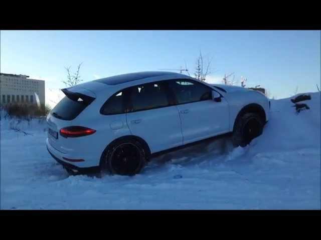 Porsche Cayenne диагональное вывешивание