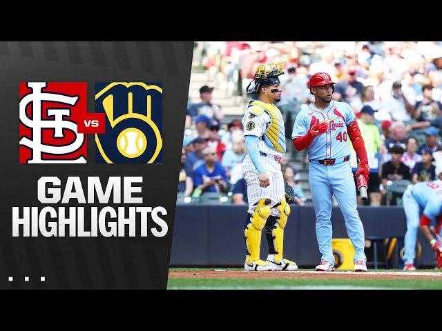 Cardinals vs. Brewers Game Highlights (6/14/25) | MLB Highlights