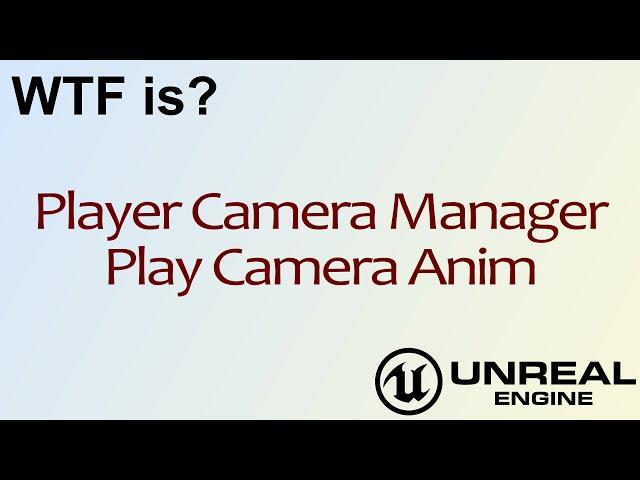 WTF Is? Play Camera Anim in Unreal Engine 4 ( UE4 )