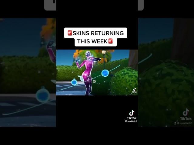 Skins Returned This Week Part 1