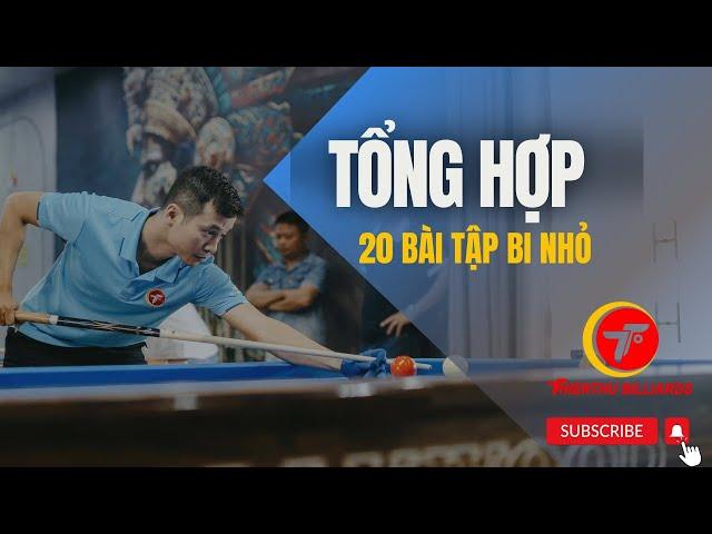 HỌC BIDA ONLINE #thienthubida  - 20 BÀI TẬP BI NHỎ