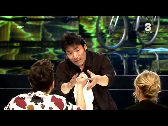 Keiichi Iwasaki semifinal performance at Italia's got talent 2016